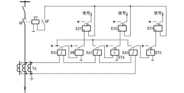 三段式零序电流保护原理接线图 三段式零序电流保护原理接线图