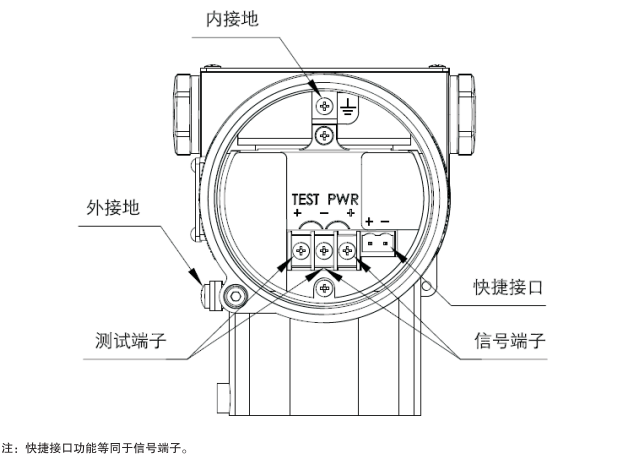 单晶硅绝压变送器电气接线图