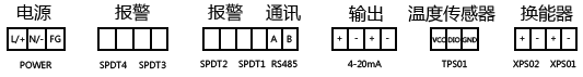 经济型分体超声波液位计接线图