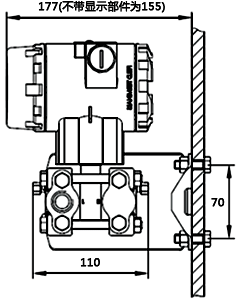 压力变送器墙面连接形式