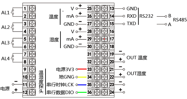 温湿度控制器接线图