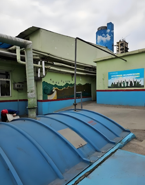 柴油发电机排气管道现场图