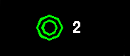 两个按钮单元组成的按钮盒电气图形符号