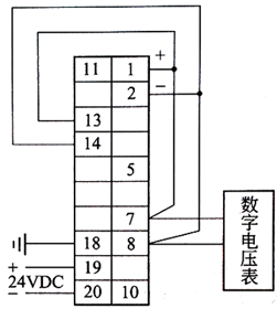 DTZ-2100调节器闭环调校接线图