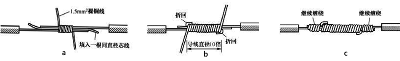 大截面单股铜导线连接方法
