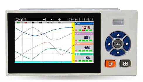 YR-ASR100系列彩色无纸记录仪曲线显示
