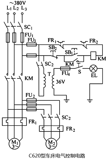 C620型车床电气控制电路