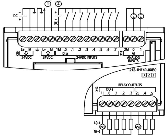 6ES7 212-1HE40-0XB0接线图