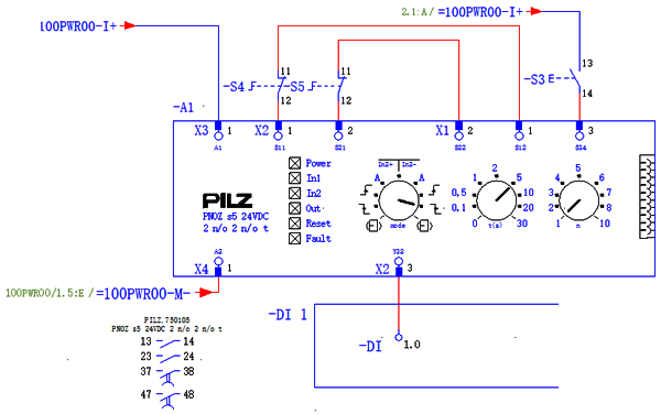PNOZ s5电源及安全输入通道 PNOZ s5电源及安全输入通道