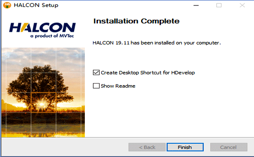 HALCON 19.11安装完成