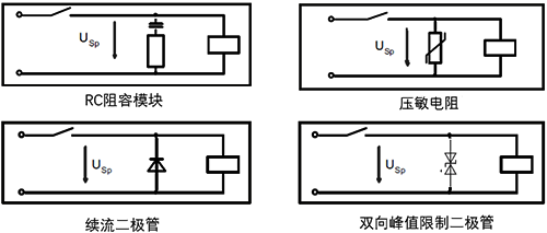 常见的4种接触器线圈浪涌抑制器 常见的4种接触器线圈浪涌抑制器